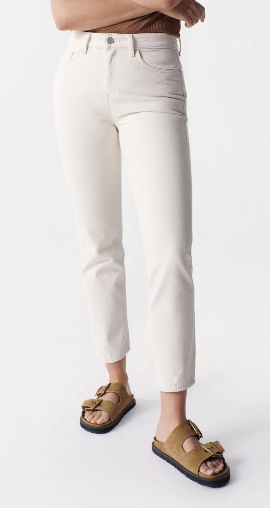 SALSA JEANS TRUE CROPPED SLIM ecru beige 126114.0071 True Salsa Jeans Damen Jeans Jeans
