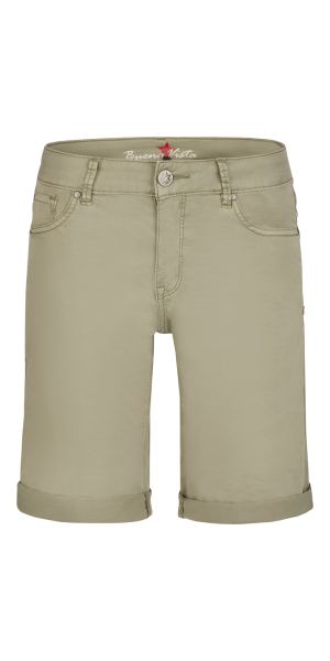 BUENA VISTA ITALY SHORT aloe 888 B5876 4003.7143 - Stretch Twill