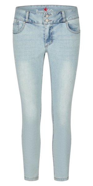 BUENA VISTA TUMMYLESS 7/8 pale blue 2505 B5658 369.5477 - Stretch Denim
