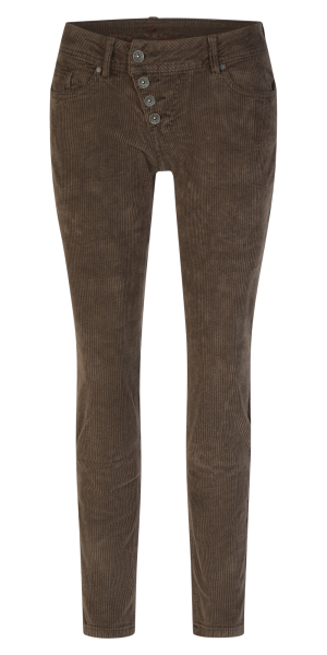 BUENA VISTA MALIBU CROPPED choco 2509 B5826 9270.6970 - Corduroy