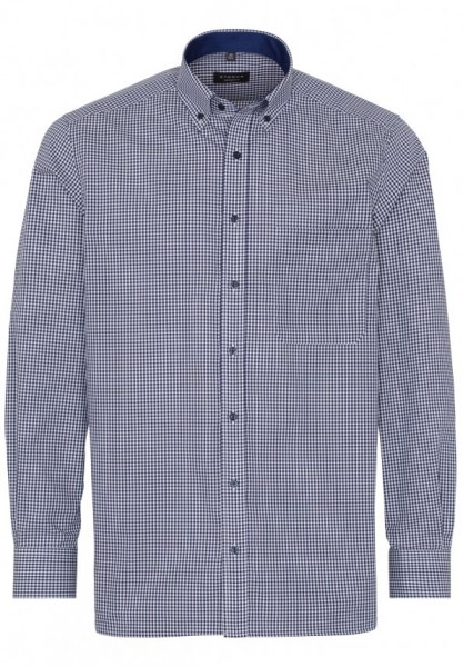ETERNA COMFORT FIT Langarm Hemd dunkelblau-weiß kariert 8914-16-E144