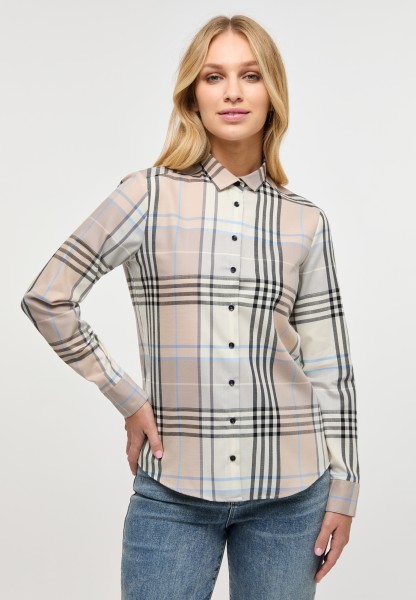 ETERNA REGULAR FIT Langarm Bluse Flanell 6321-22-D935