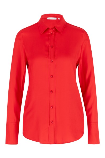 ETERNA REGULAR FIT Langarm Bluse rot satin 5270-55-D295