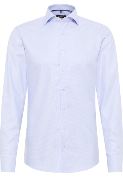 ETERNA SLIM FIT Langarm Hemd mittelblau twill 3116-12-F159