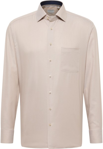 ETERNA MODERN FIT Langarm Hemd twill beige 1246-23-X15K - Dynamic Cotton