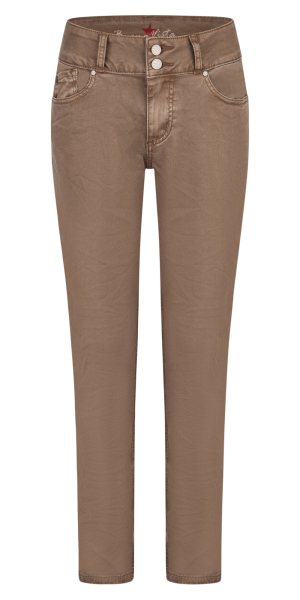 BUENA VISTA TUMMYLESS CROPPED caffe latte 2409 B5827 4141 MW.7029 - Stretch Twill