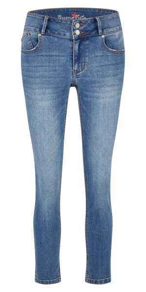 BUENA VISTA TUMMYLESS 7/8 mid stone 2503 B5658 368.6888 - Stretch Denim