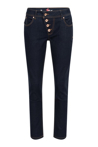BUENA VISTA MALIBU CROPPED copper kiss blue BV B5826 370.5772 - Stretch Denim