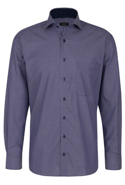 ETERNA COMFORT FIT Langarm Hemd lila kariert 8913-98-E14V