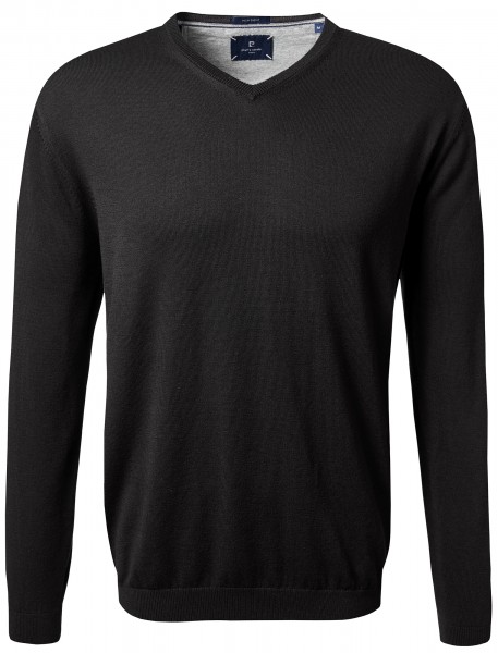 PIERRE CARDIN Strickpullover V-Neck black 55301 72545.2000