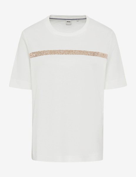 BRAX CIRA Kurzarm T-Shirt cremeweiß 90639700 36-5858-98