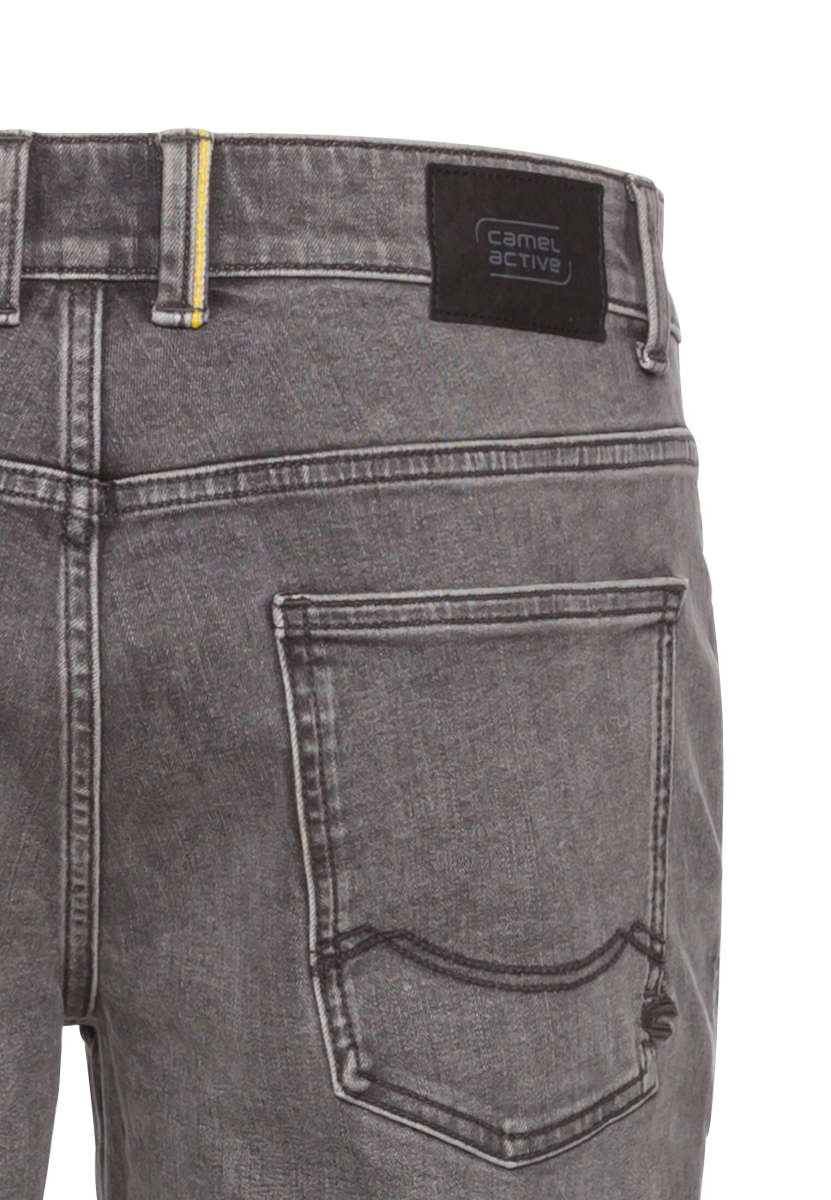 Camel Active Herren Jeans Relaxed Fit – Bequeme Stretch-Denim Mit Used-Look