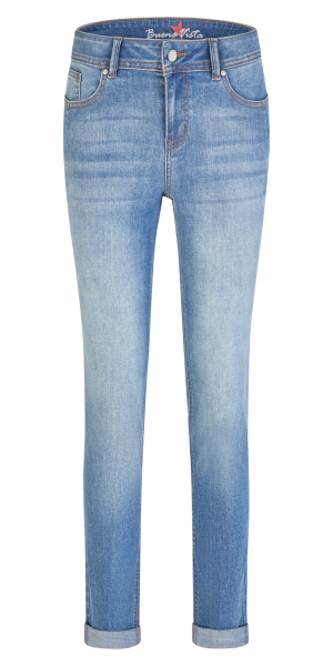 BUENA VISTA MALIBU-ZIP HIGH mid stone 888 B5914 368.6808 - Stretch Denim
