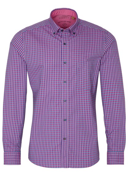 ETERNA SLIM FIT Langarm Hemd oxford beere 2478-54-MS5B - UPCYCLING