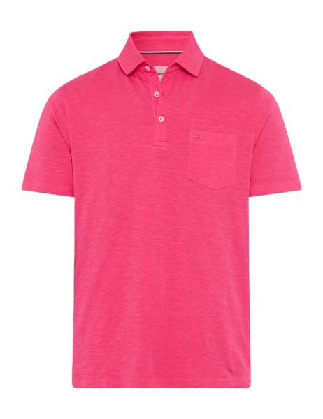 BRAX PAVO Poloshirt raspberry 70440300 70-0061-86 - Cotton Slub