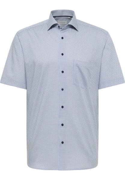 ETERNA MODERN FIT Kurzarm Hemd mittelblau twill 1289-12-C19K - Dynamic Cotton