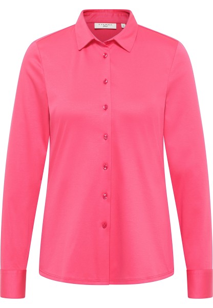 ETERNA FITTED Langarm Bluse pink stretch 5158-52-DF05 - JERSEY SHIRT