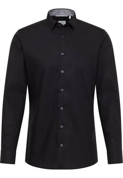 ETERNA SLIM FIT Langarm Hemd schwarz popeline 1305-39-F140 - ORIGINAL SHIRT