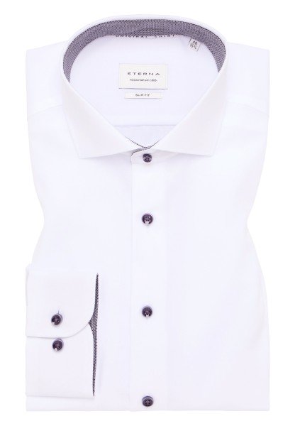 ETERNA SLIM FIT Langarm Hemd weiß popeline 1311-00-F142 - ORIGINAL SHIRT