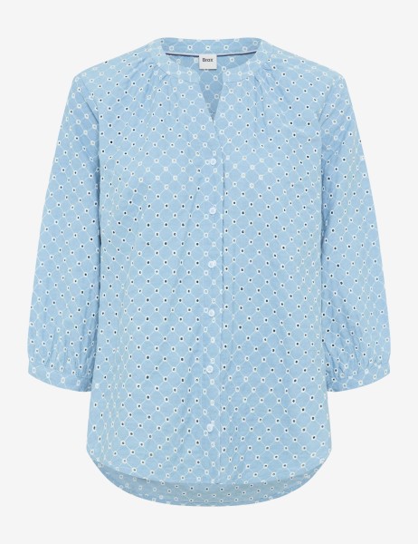 BRAX VELIA 3/4 Bluse vintage blue 94151000 94-0031-27