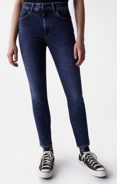 SALSA JEANS DESTINY PUSH UP CROP SLIM wash blue 126913.8504