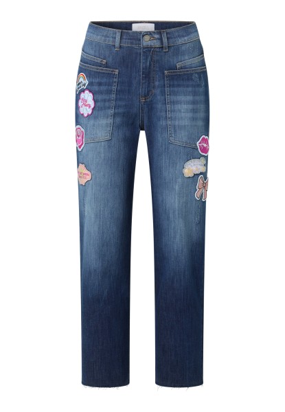 ANGELS LIBERTA FUNKY BAGGY mid blue used destroyed 350 3851.3388 - WEST COAST DEMIN