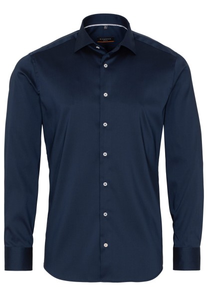 ETERNA SLIM FIT Performance Shirt Langarm Hemd marine twill 3377-19-F170