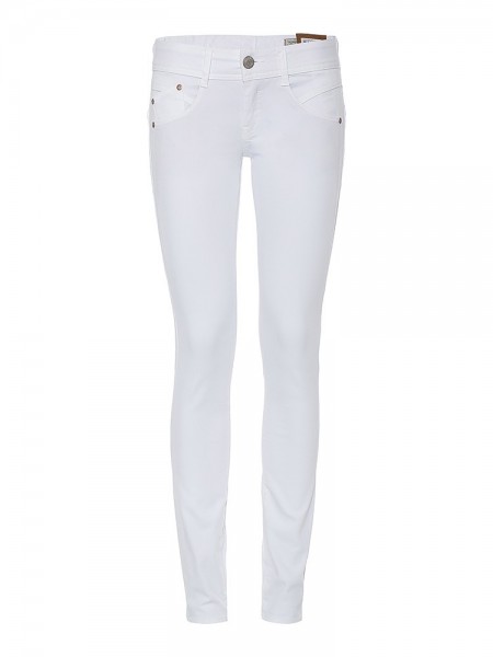 Jeans-Manufaktur Jeans DENIM | | GILA Satin HERRLICHER Stretch | Damen Herrlicher 5606-SN806-100 Jeans white | Slim | Gila STRETCH