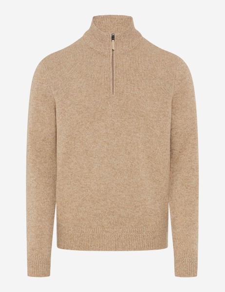 BRAX STEFFEN Langarm Pullover light camel 70133000 27-2358-59