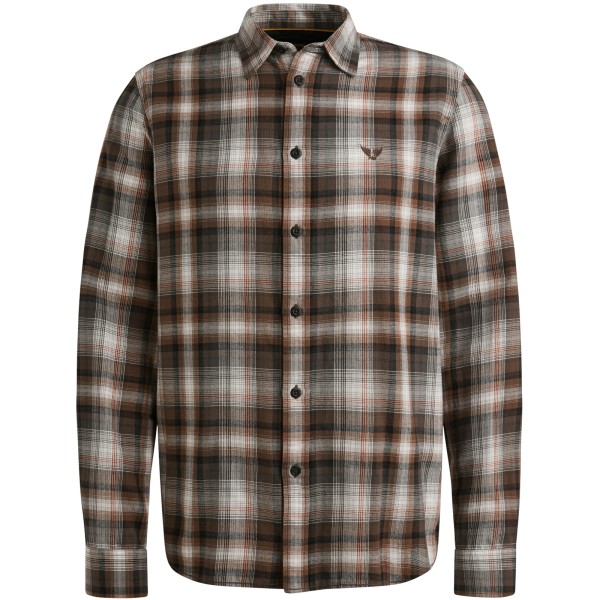 PME LEGEND Langarm Hemd marron kariert PSI2509235-8203