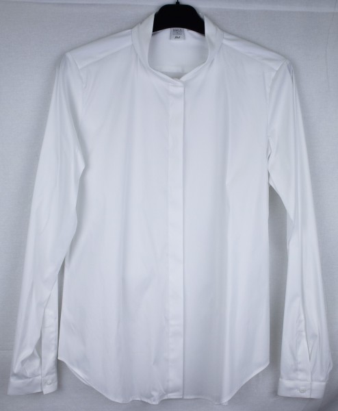 1863 by ETERNA SLIM FIT Langarm Bluse stretch weiß 5212-00-DY33