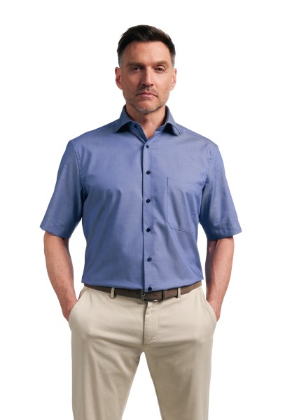 ETERNA COMFORT FIT Kurzarm Hemd twill blau 3368-08-K15K
