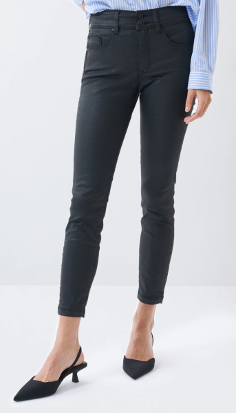 SALSA JEANS SECRET PUSH IN SKINNY coated black 121997.0000