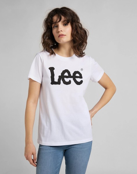 LEE LOGO TEE Kurzarm T-Shirt white L42UER12 112109470