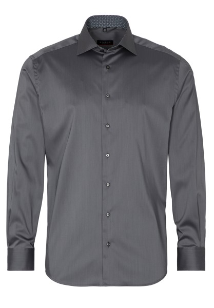 ETERNA MODERN FIT Performance Shirt Langarm Hemd twill silber 3377-35-X14K