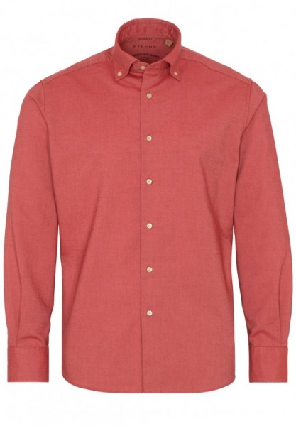 ETERNA MODERN FIT UPCYCLING SHIRT Langarm Hemd backsteinrot 2370-57-VS74