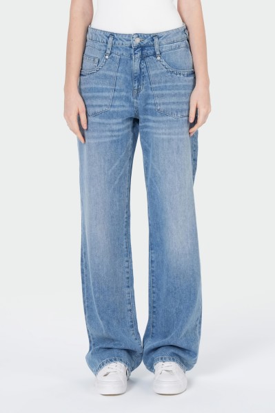 MOD JEANS NINI fancy blue SP26-NINI.10027 - WIDE LEG