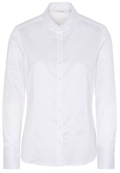ETERNA MODERN CLASSIC COVER SHIRT Langarm Bluse weiß 5008-00-D708