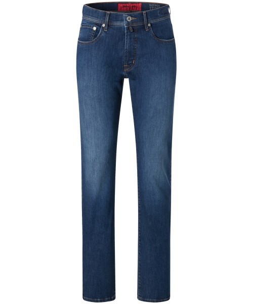 PIERRE CARDIN LYON VOYAGE denim mid blue 38915 7701.04 - Konfektionsgröße/Übergrößen