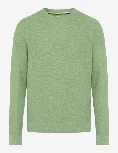 BRAX RICK Strickpullover Rundhals herb 70133300 70-0500-37