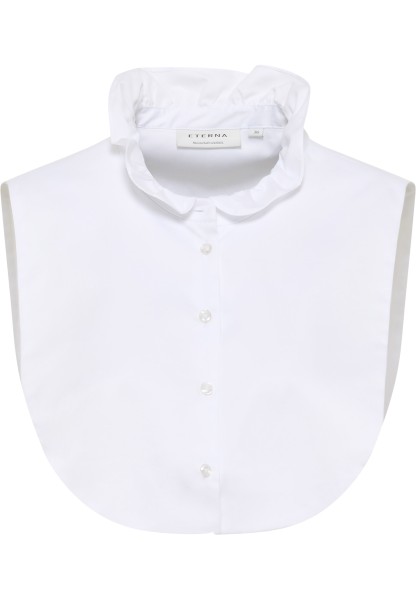 ETERNA EINSTECKKRAGEN BLUSE rund Kragen weiß 5585-00-A361