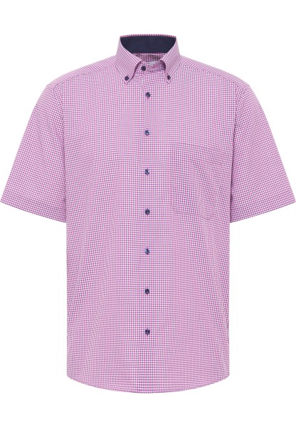 ETERNA COMFORT FIT Kurzarm Hemd rose kariert popeline 8913-52-K146