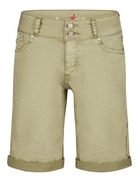 BUENA VISTA TUMMYLESS SHORT aloe 888 B5777 4003.7143 - Stretch Twill