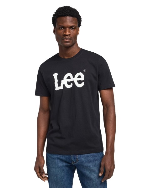 LEE WOBBLY LOGO TEE Kurzarm T-Shirt black L65QAI01 112116120