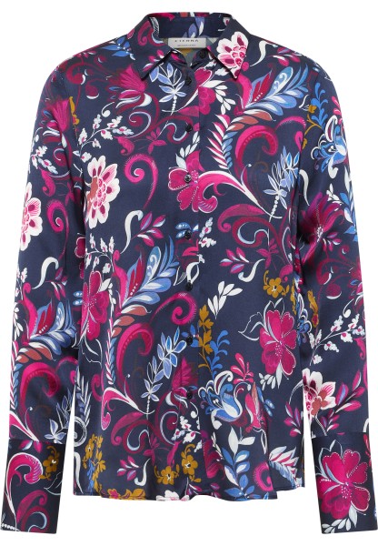 ETERNA REGULAR FIT Langarm Bluse bunt flower 7759-19-D351