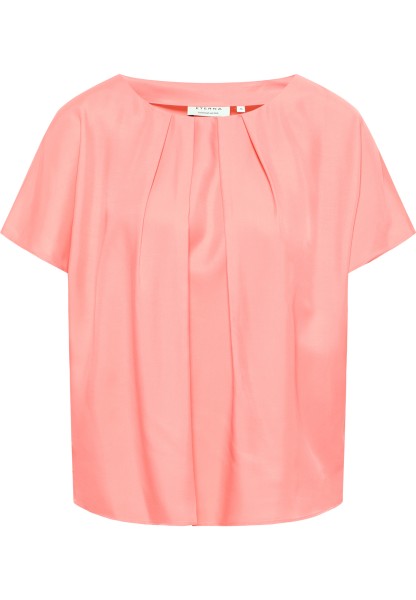ETERNA LOOSE FIT Kurzarm Bluse koralle viskose 5270-84-H305