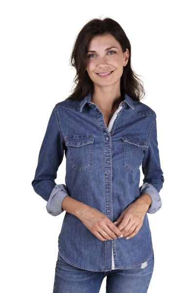 BLUE FIRE SUMA Bluse mid blue 3302.2229