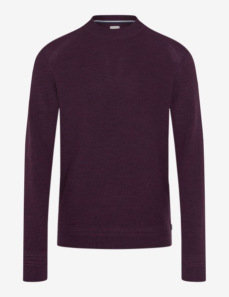BRAX ROY Strickpullover Rundhals blackberry 70129300 21-2007-88