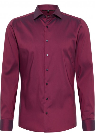 ETERNA COMFORT FIT Performance Shirt Langarm Hemd dunkelrot twill 3377-58-E17K