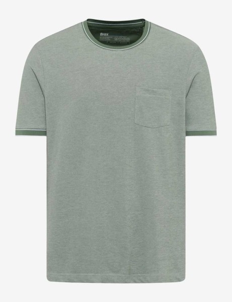 BRAX TED Kurzarm T-Shirt thyme 70817200 26-4768-36